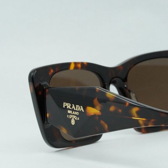 NEW PRADA PR08YS 01V8C1 BROWN SUNGLASSES - Picture 6 of 13